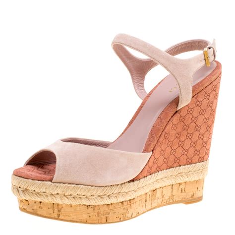 gucci hollie wedge|gucci espadrilles for women.